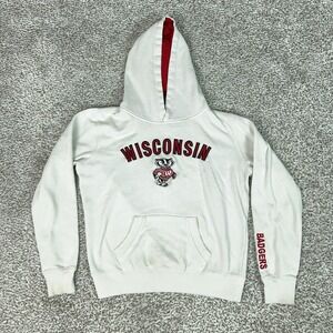 Wisconsin Badgers Sweatshirt Hoodie Women Medium NCAA Football Stadium Athletics